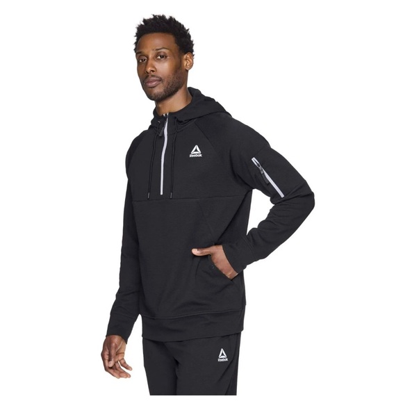 Reebok Mens and Big Mens Pathfinder Half Zip Hoodie, Size Medium, Relaxed Fit - Picture 1 of 4